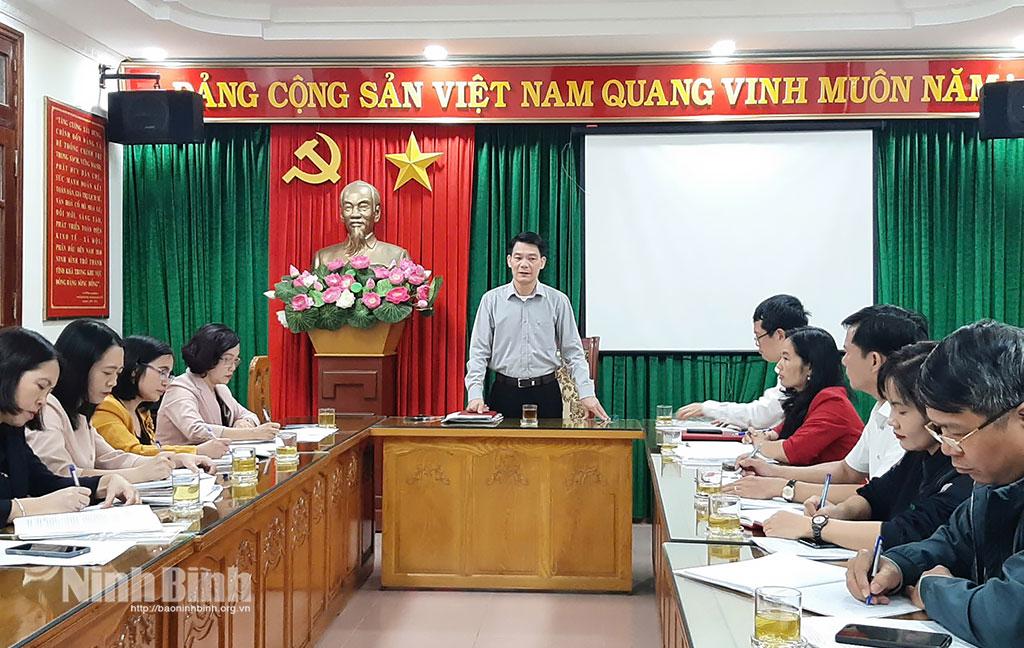 Lãnh đạo Ban Tuyên giáo và Dân vận Tỉnh ủy Ninh Bình chủ trì hội nghị giao ban công tác báo chí, tuyên truyền.