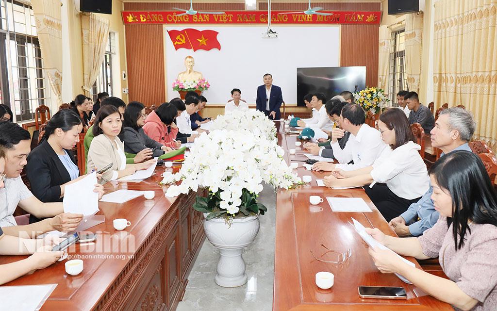 Quang cảnh buổi họp tổng duyệt Lễ hội Tịch điền Đọi Sơn 2026.