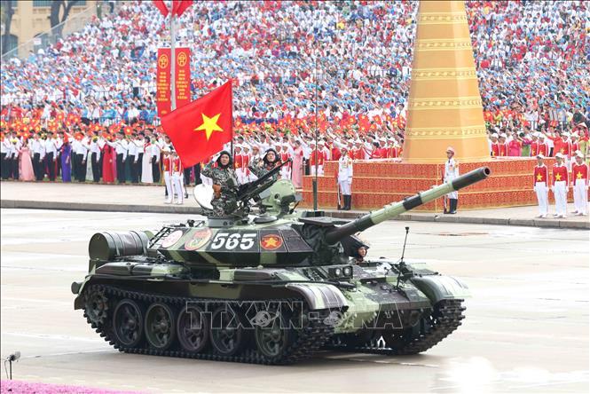 Phiên bản xe tăng T-54B được cải tiến, nâng cấp. Ảnh: Phương Hoa/TTXVN