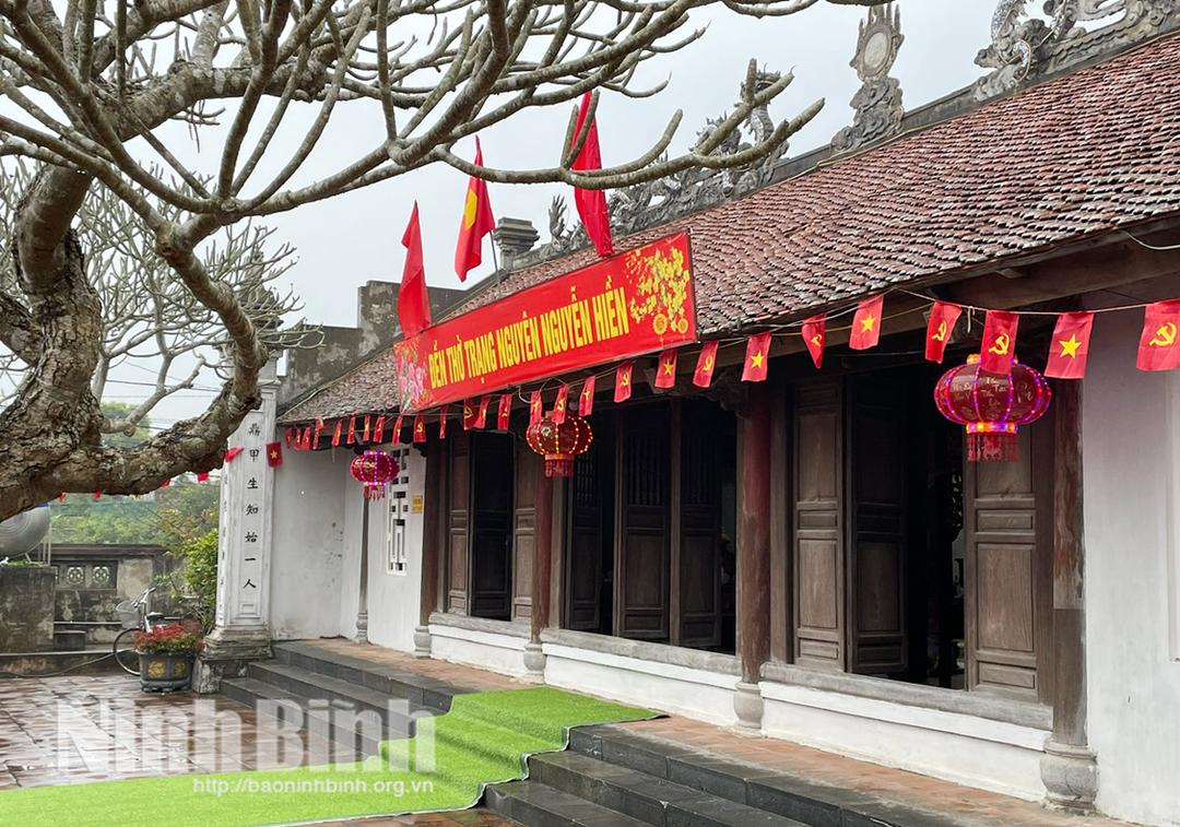 Đền thờ Trạng nguyên Nguyễn Hiền, thôn Dương A, xã Nam Hồng, tỉnh Ninh Bình.