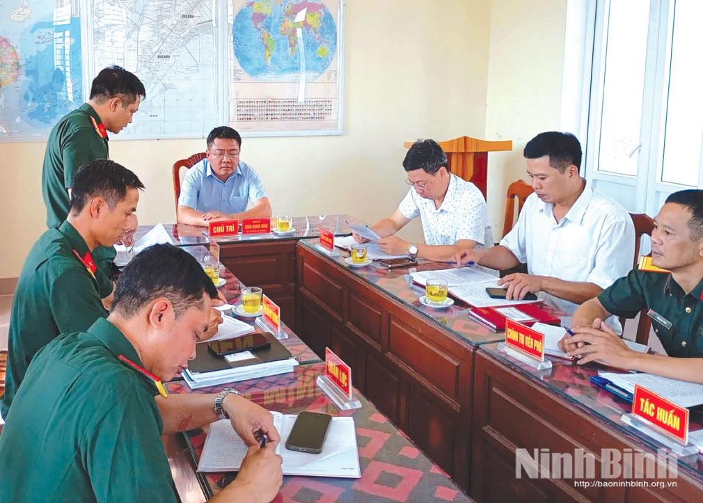 Chi bộ Quân sự xã Giao Ninh ra Nghị quyết lãnh đạo nhiệm vụ quốc phòng, quân sự địa phương những tháng cuối năm 2026.