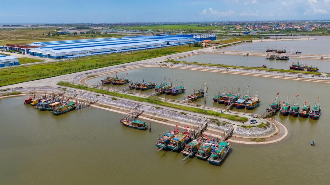 Cảng cá Thịnh Lâm, xã Giao Ninh. Ảnh: P.V