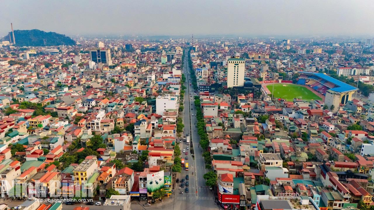 Một góc đô thị phường Hoa Lư. Ảnh: Ngọc Linh