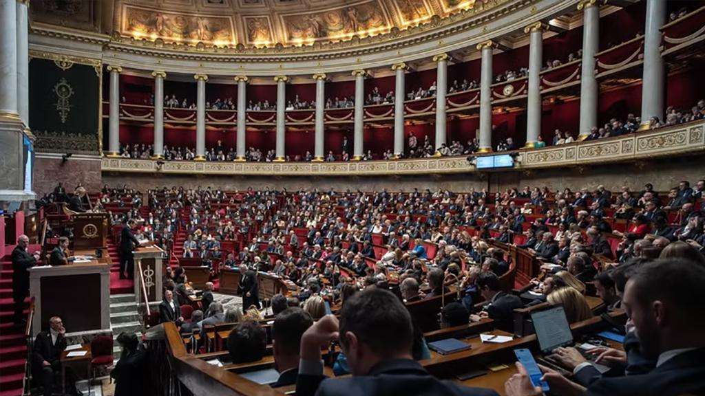 Quang cảnh phiên họp Quốc hội Pháp ở Paris. (Ảnh: THX/TTXVN phát)