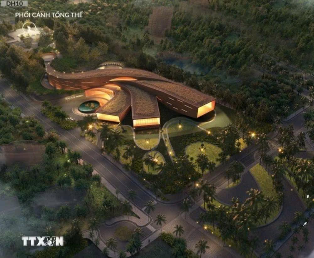 Phối cảnh dự án Bảo tàng Trường Sa. (Ảnh: Xuân Triệu/TTXVN)