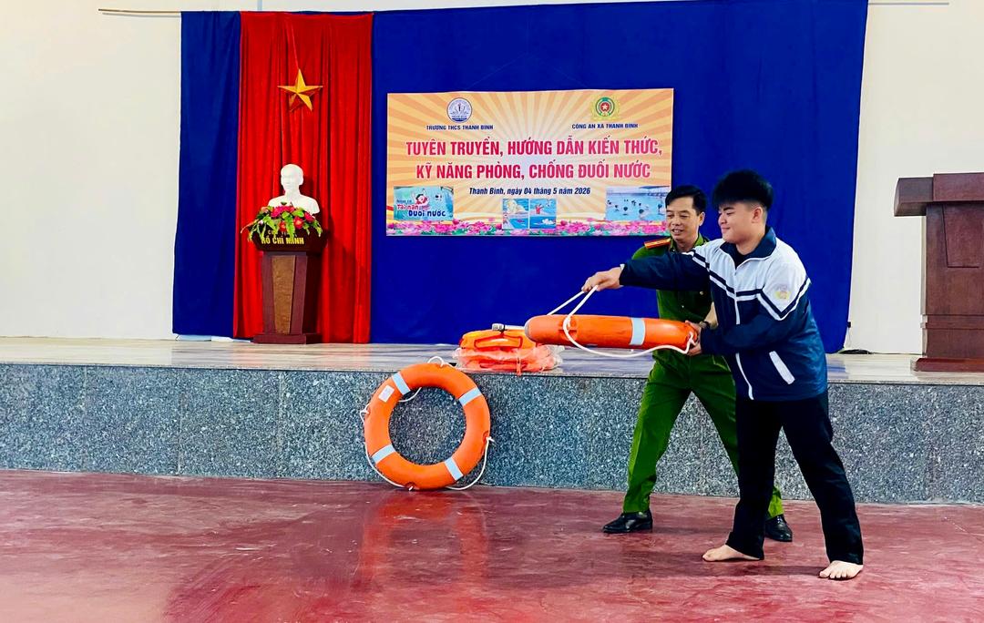 Công tác tuyên truyền, giáo dục kỹ năng phòng, chống đuối nước được các cấp, ngành phối hợp triển khai hiệu quả tại các trường học trên địa bàn tỉnh.