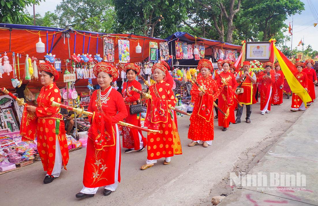 Đoàn rước tại Lễ hội truyền thống Quần Anh năm 2026.