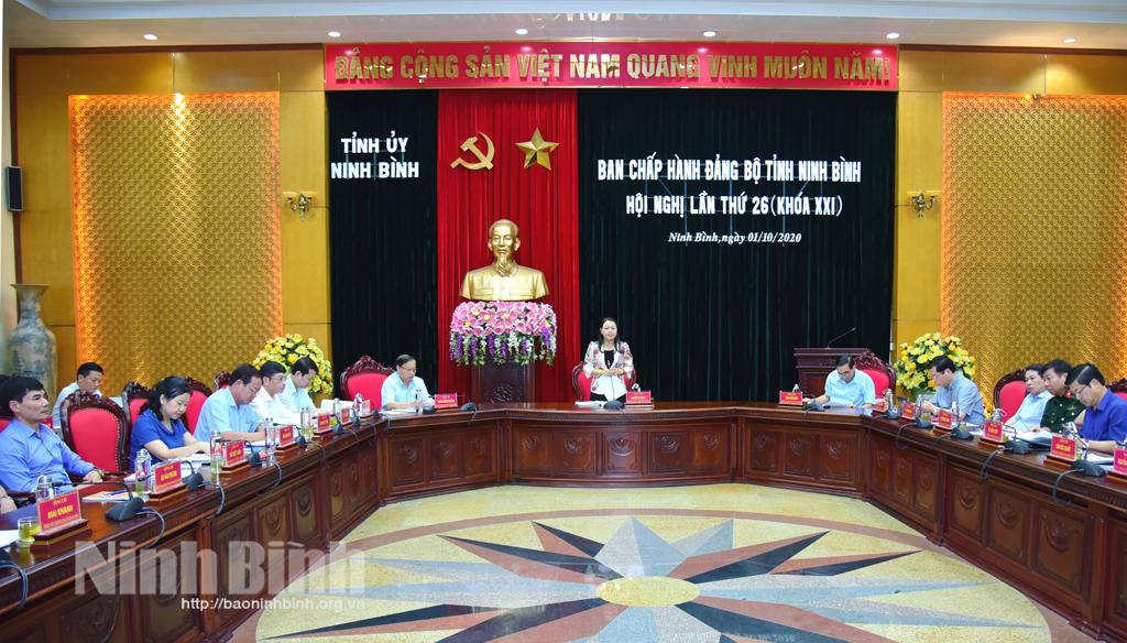 Hội nghị lần thứ 26, Ban Chấp hành Đảng bộ tỉnh khóa XXI