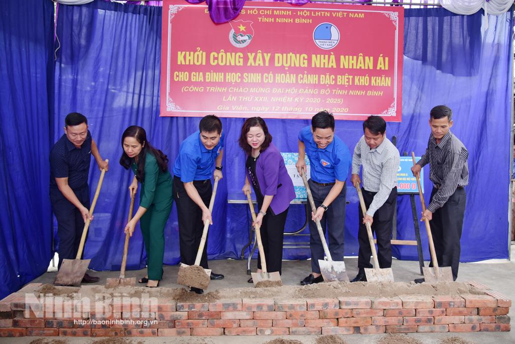 Khởi công xây dựng nhà nhân ái cho học sinh có hoàn cảnh khó khăn