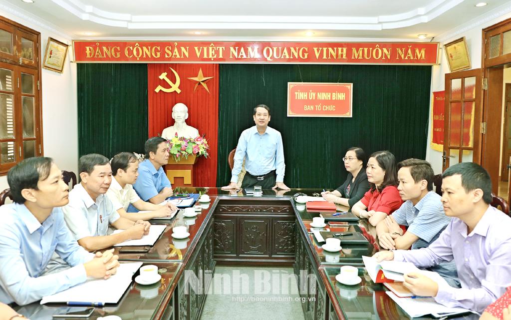 Phát huy truyền thống vẻ vang, ngành Tổ chức xây dựng Đảng phấn đấu hoàn thành xuất sắc nhiệm vụ được giao