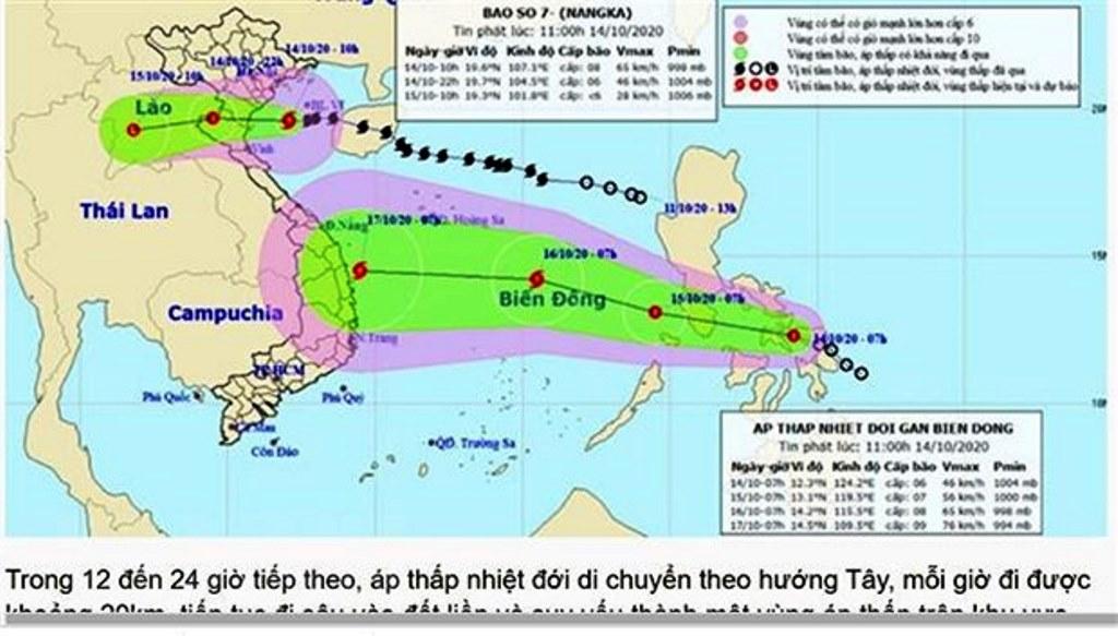 Xuất hiện áp thấp nhiệt đới mới khả năng mạnh lên thành bão số 8