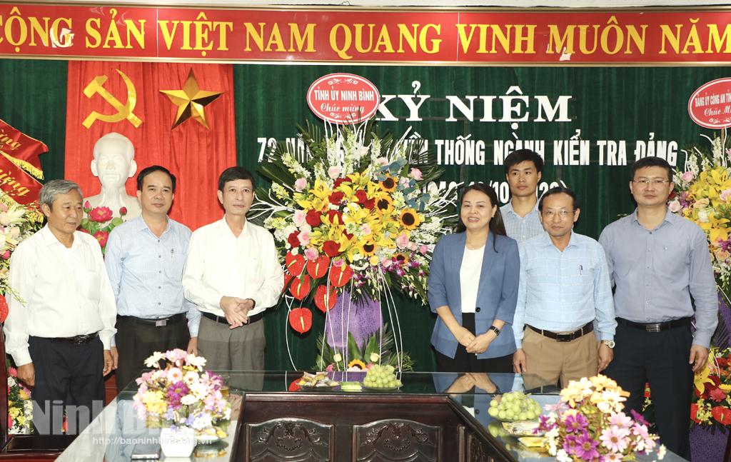 Đồng chí Bí thư Tỉnh ủy chúc mừng ngày truyền thống ngành Kiểm tra Đảng