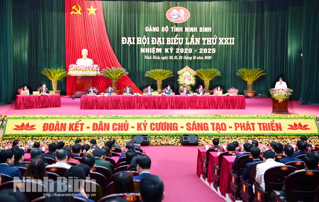 Đại hội đại biểu Đảng bộ tỉnh Ninh Bình lần thứ XXII: Tâm huyết, trí tuệ, quyết tâm