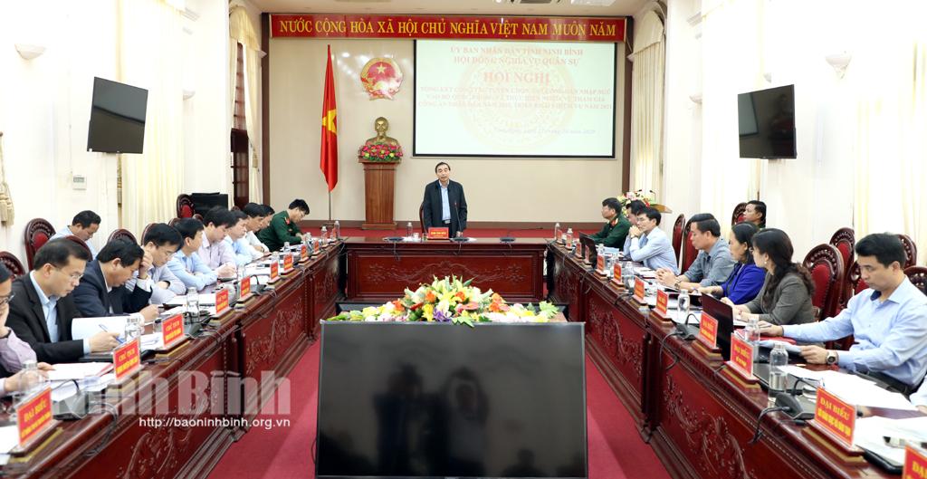 Hội đồng Nghĩa vụ quân sự tỉnh triển khai nhiệm vụ năm 2021