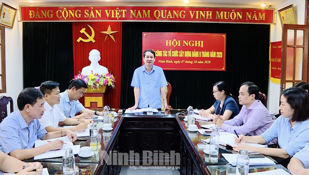 Triển khai nhiệm vụ công tác Tổ chức xây dựng Đảng những tháng cuối năm