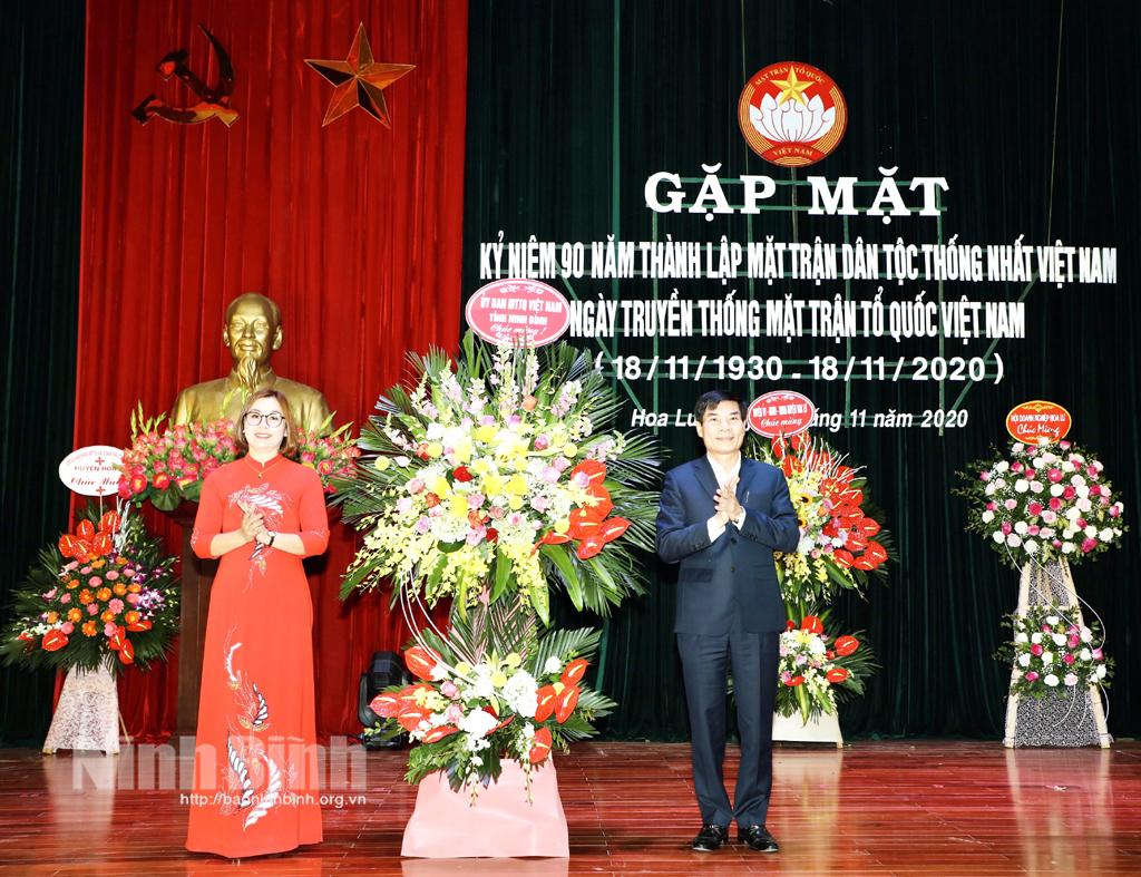 Hoa Lư: Gặp mặt kỷ niệm 90 năm ngày thành lập Mặt trận Dân tộc thống nhất Việt Nam