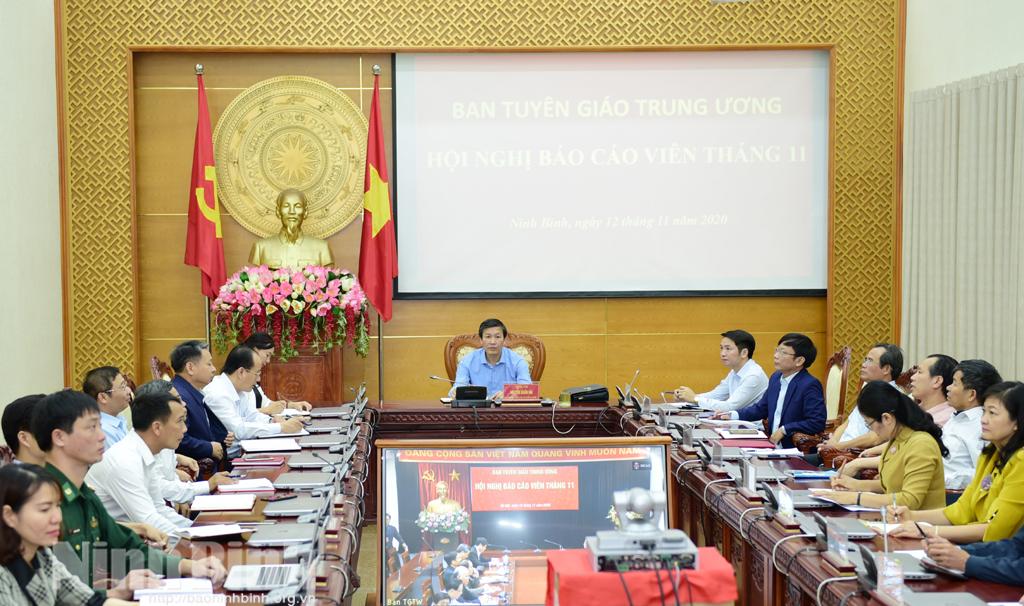 Hội nghị trực tuyến báo cáo viên tháng 11