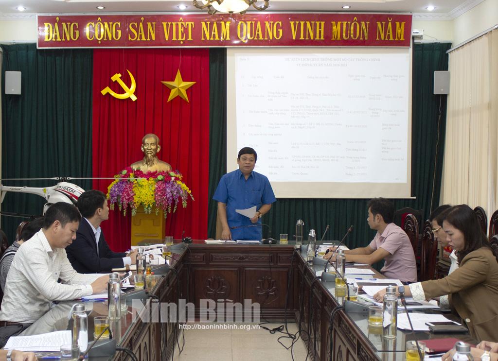 Triển khai kế hoạch sản xuất vụ đông xuân 2020-2021