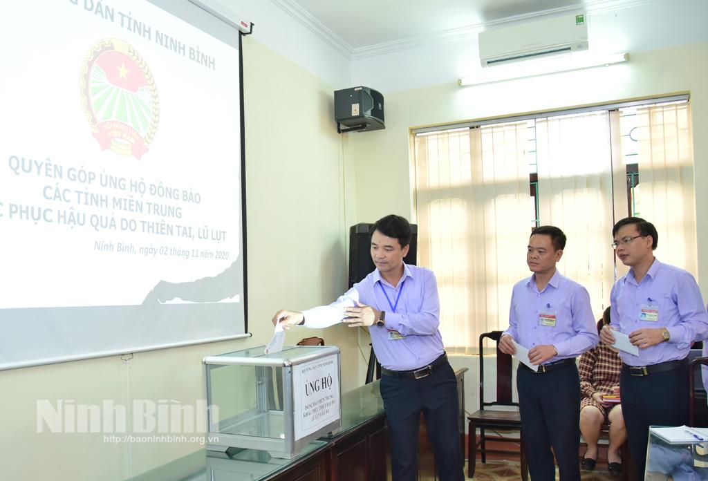 Hội Nông dân tỉnh vận động ủng hộ đồng bào miền Trung