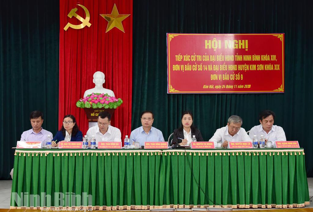 Đại biểu HĐND tỉnh tiếp xúc cử tri