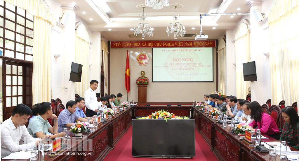 Kiểm tra tình hình, kết quả công tác phòng chống tội phạm tại Ninh Bình
