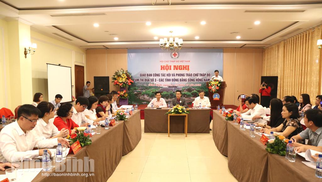 Giao ban công tác Hội và phong trào Chữ thập đỏ Cụm thi đua số 3