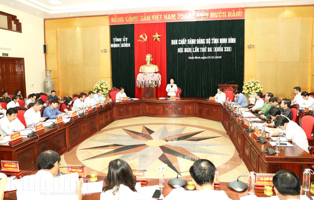 Hội nghị lần thứ ba Ban Chấp hành Đảng bộ tỉnh khóa XXII