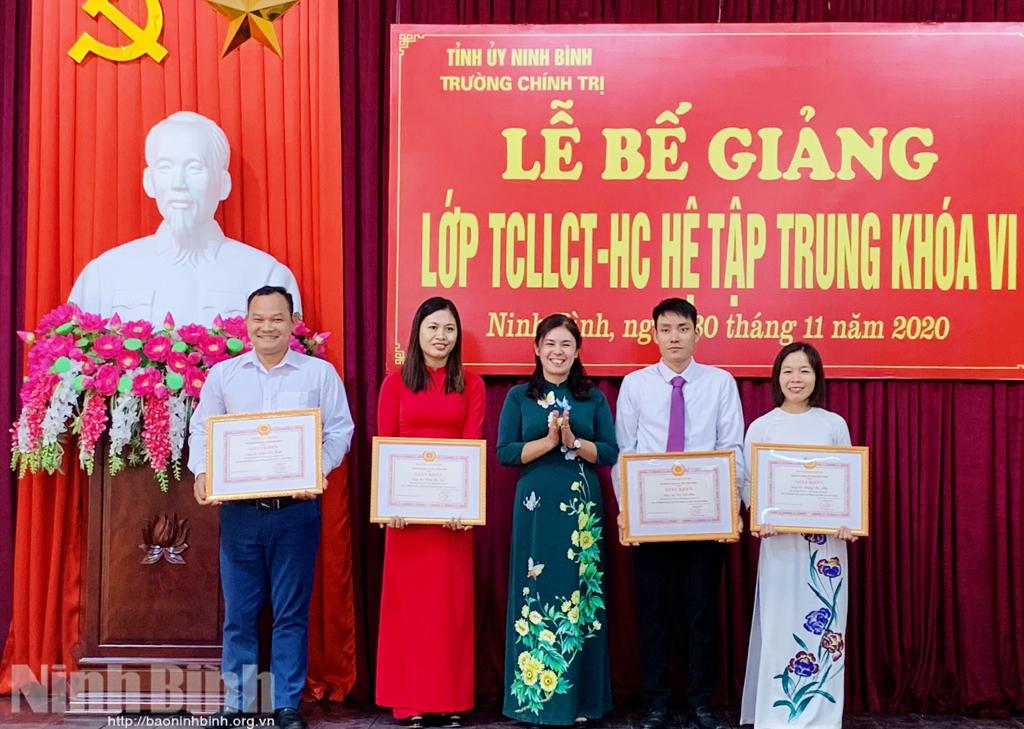 Bế giảng lớp Trung cấp lý luận chính trị - hành chính khóa VI năm 2020