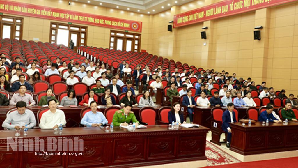 Gia Viễn thông báo kết quả Đại hội đại biểu Đảng bộ tỉnh lần thứ XXII