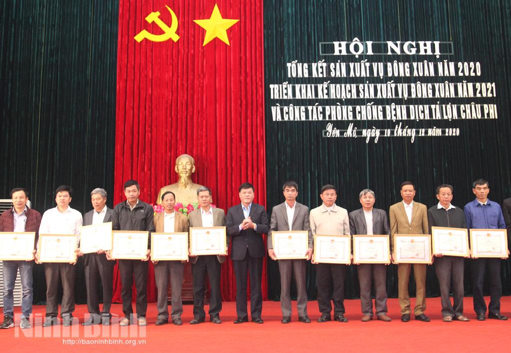 Yên Mô triển khai kế hoạch sản xuất vụ đông xuân năm 2021