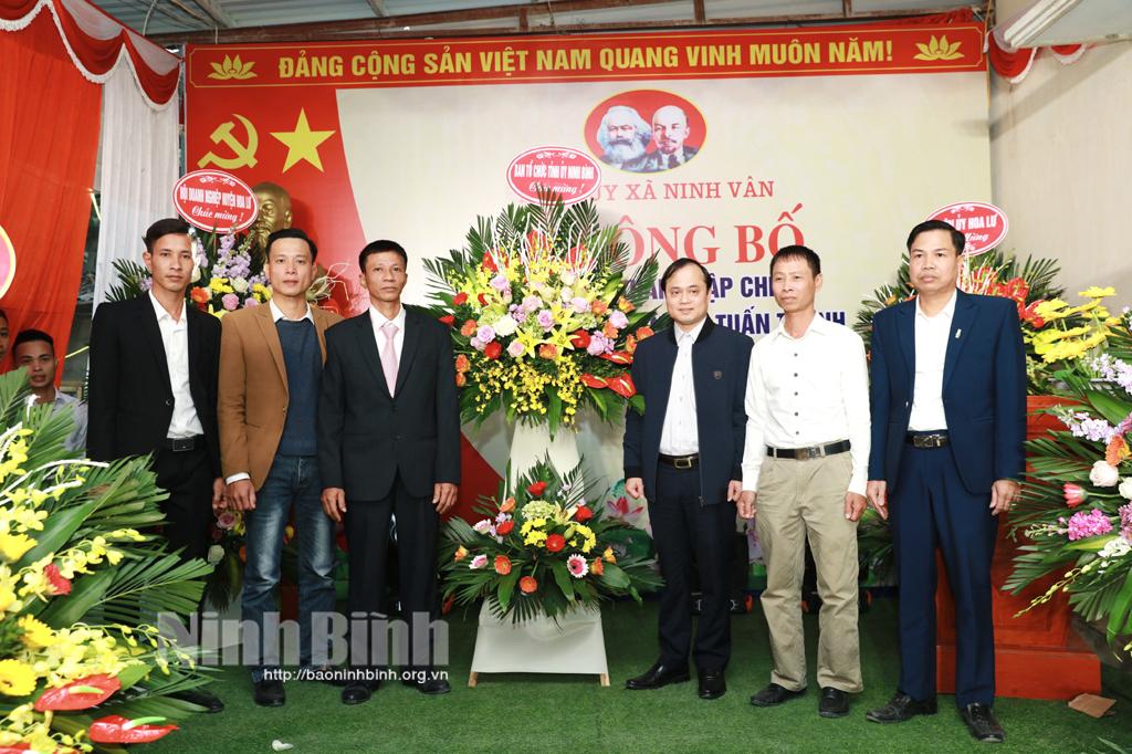 Công bố quyết định thành lập chi bộ Doanh nghiệp tư nhân Tuấn Thành