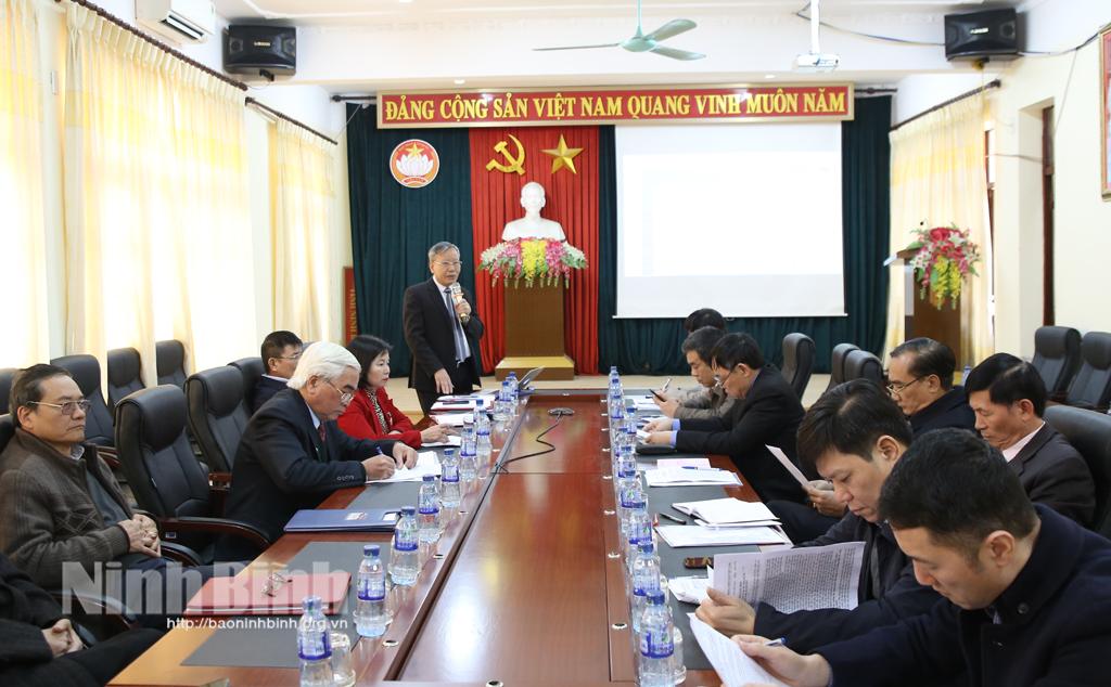 Hội thảo tư vấn, phản biện vào dự thảo Chương trình hành động thực hiện Nghị quyết Đại hội Đảng bộ tỉnh Ninh Bình lần thứ XXI