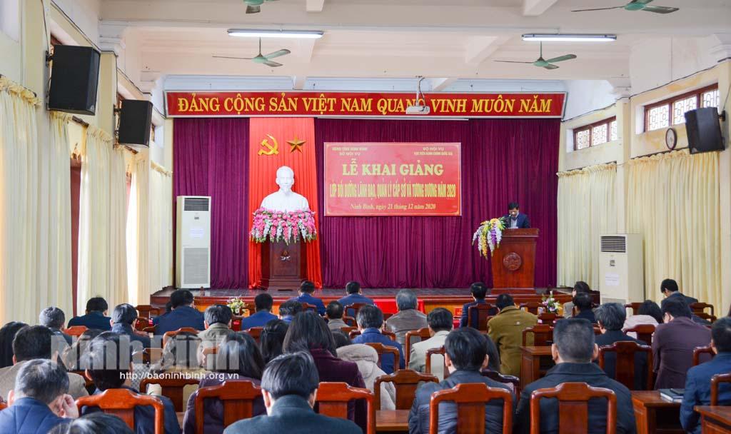Khai giảng lớp Bồi dưỡng lãnh đạo, quản lý cấp sở và tương đương năm 2020
