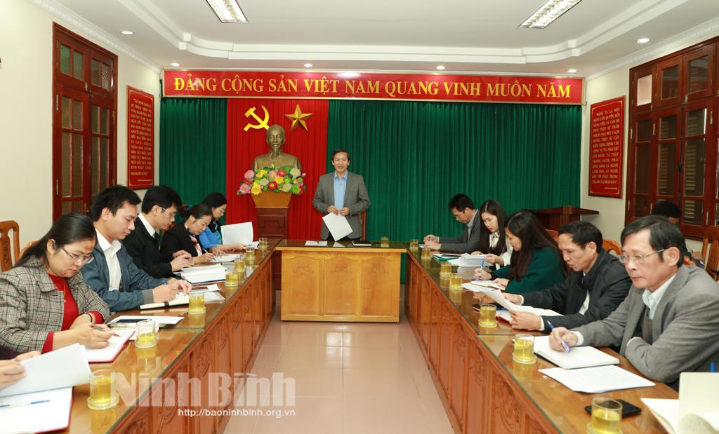 Giao ban công tác báo chí, tuyên truyền tháng 12/2020
