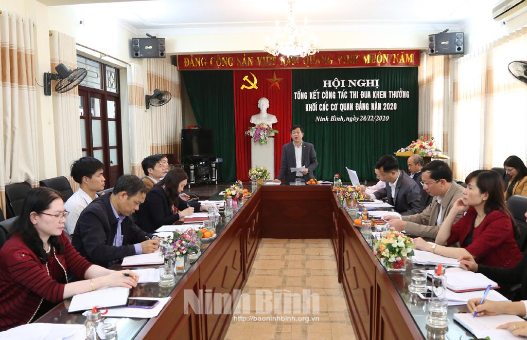 Tổng kết công tác thi đua - khen thưởng Khối các cơ quan Đảng năm 2020