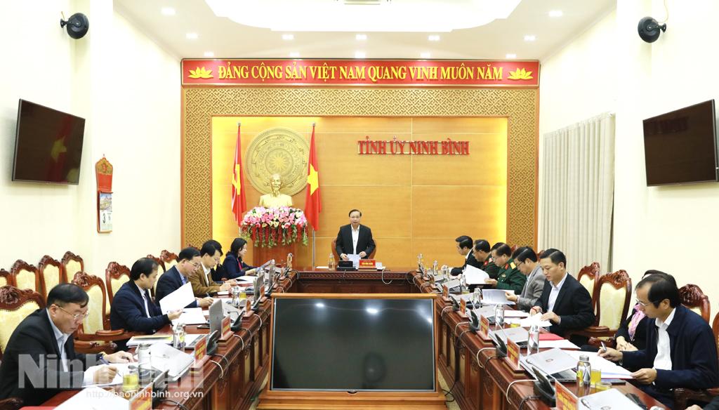 Thường trực Tỉnh ủy giao ban công tác tháng 11
