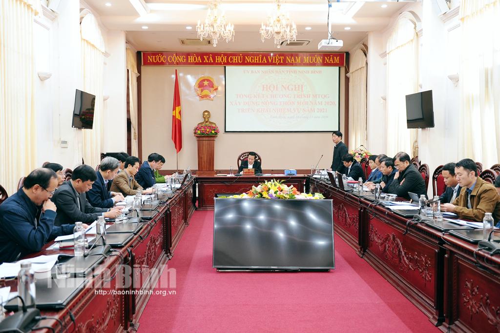 Tổng kết công tác xây dựng NTM năm 2020 và xét duyệt huyện NTM, xã NTM kiểu mẫu