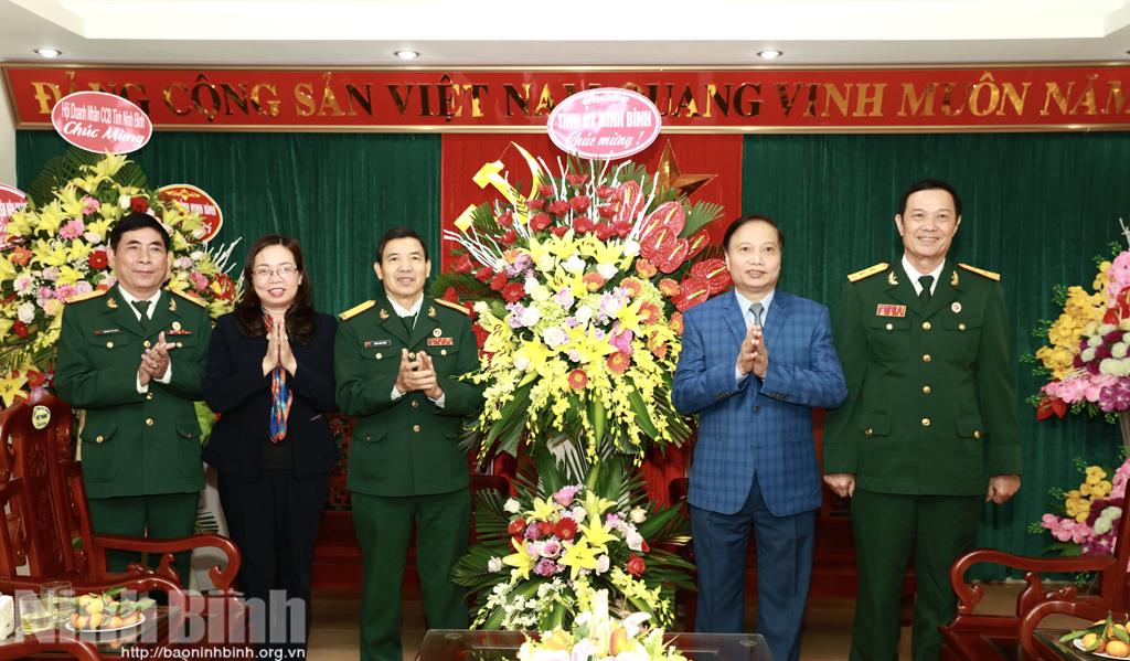 Đồng chí Phó Bí thư Thường trực Tỉnh ủy chúc mừng Hội Cựu chiến binh tỉnh nhân kỷ niệm 31 năm ngày thành lập