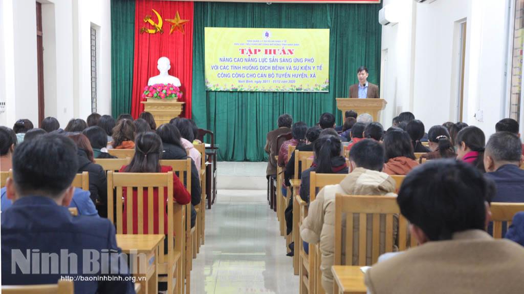 Tập huấn nâng cao năng lực sẵn sàng ứng phó với các tình huống dịch bệnh