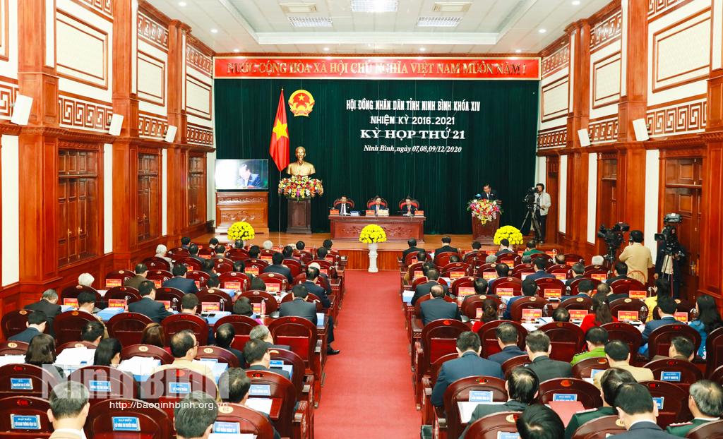 Kỳ họp thứ 21, HĐND tỉnh khóa XIV nghe các báo cáo, tờ trình