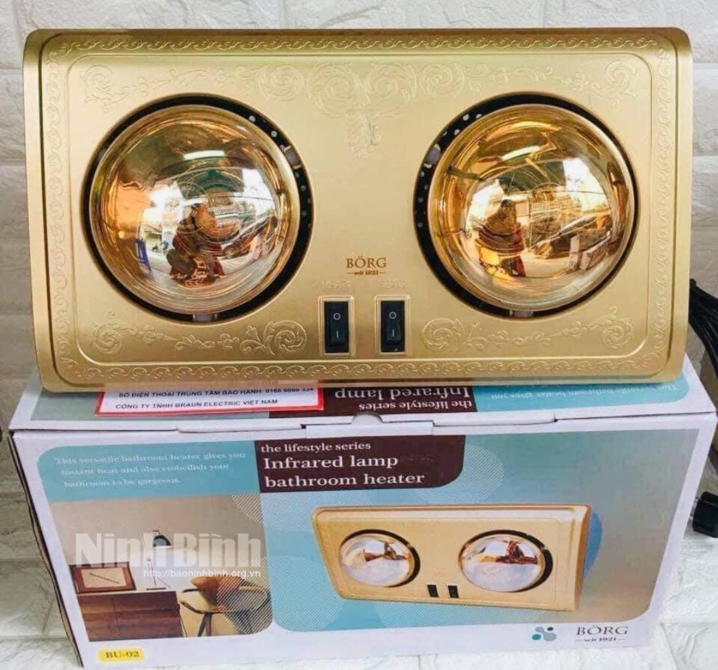 Thiết bị sưởi ấm được bày bán nhiều, sản phẩm đa dạng