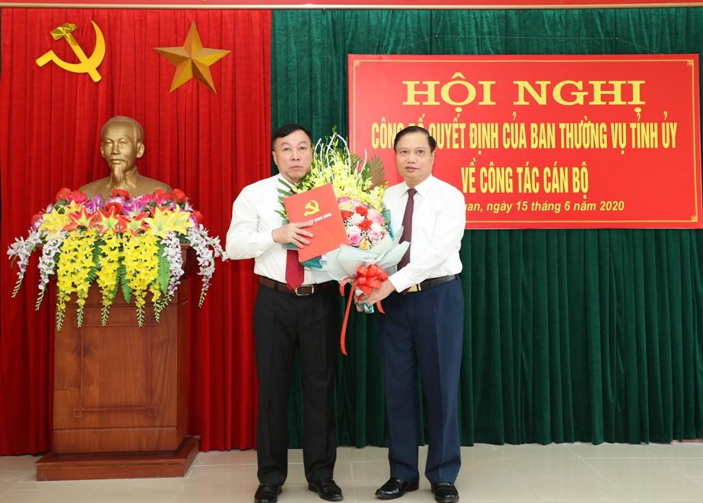 Công bố quyết định của Ban Thường vụ Tỉnh ủy về công tác cán bộ
