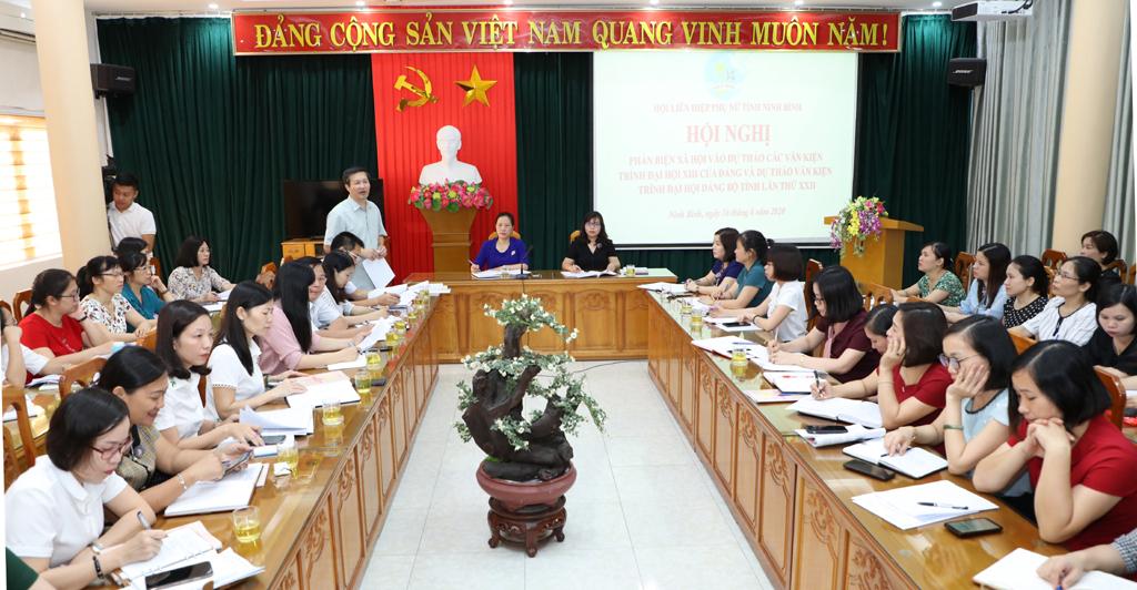 Hội Phụ nữ tỉnh phản biện xã hội vào dự thảo các văn kiện trình đại hội Đảng