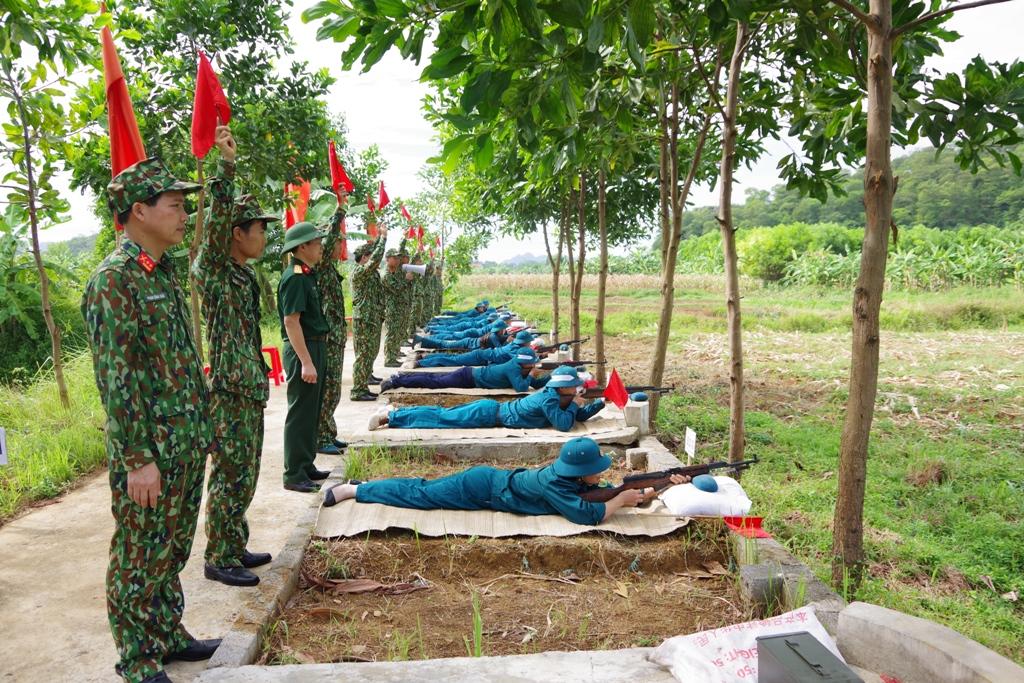 Hội thao Trung đội dân quân cơ động huyện Yên Mô