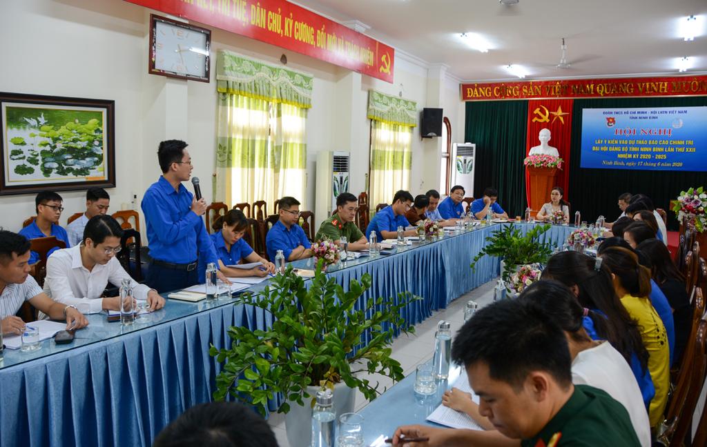 Tỉnh đoàn lấy ý kiến vào dự thảo các văn kiện trình Đại hội Đảng