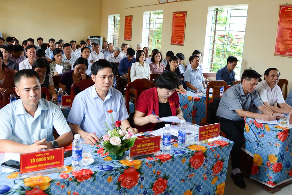 Đại biểu HĐND tỉnh tiếp xúc cử tri huyện Yên Mô