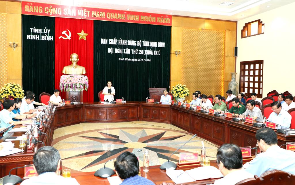 Hội nghị Ban Chấp hành Đảng bộ tỉnh lần thứ 24