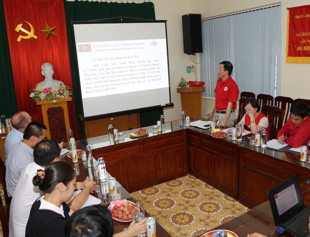 Hội Chữ thập đỏ tỉnh làm việc với đoàn Đại sứ quán Hợp chủng quốc Hoa Kỳ tại Việt Nam