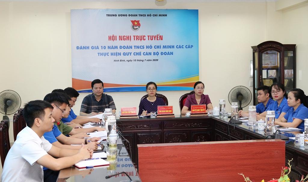 Hội nghị trực tuyến toàn quốc đánh giá 10 năm thực hiện Quy chế cán bộ Đoàn