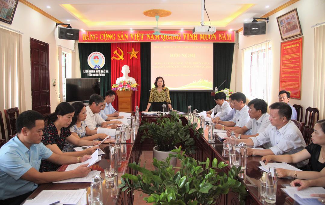 Liên minh HTX tỉnh sơ kết công tác 6 tháng đầu năm 2020